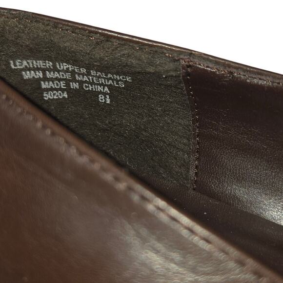 Kenneth Cole Shoes 8.5 8 1/2 Brown Closed Square Toe High Heel Pump - Picture 6 of 8